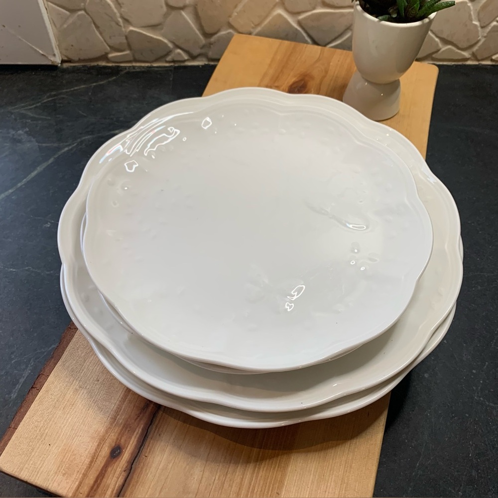 LENOX | Set of 4 Plates | Butterfly Meadow Cloud | 2 Dinner, 2 Side Plates